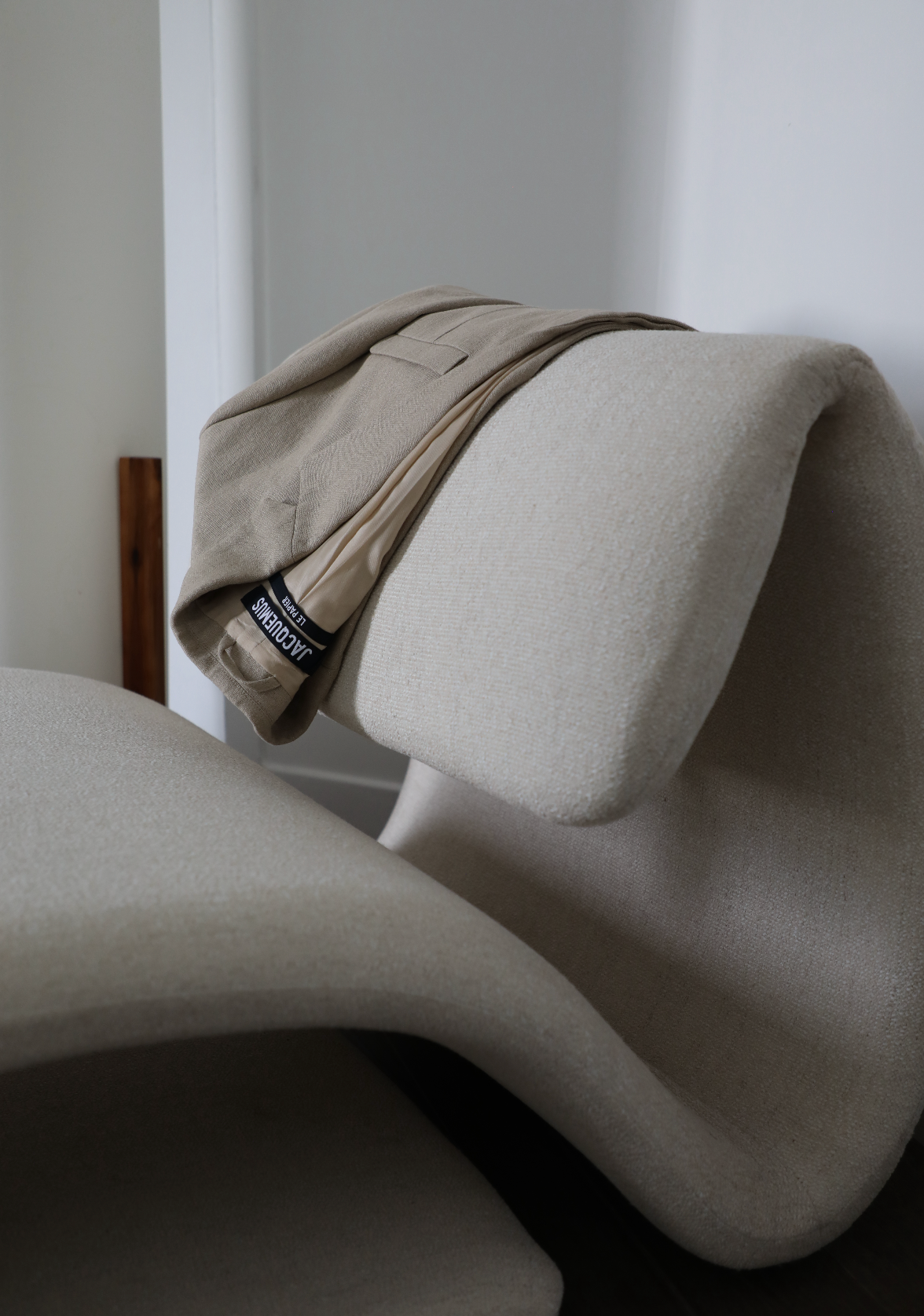 beige office with luxury blazer